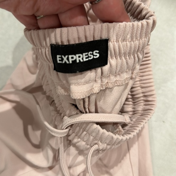 EXPRESS SOFT PINK JOGGERS with elastic waist & ankles - Picture 3 of 3